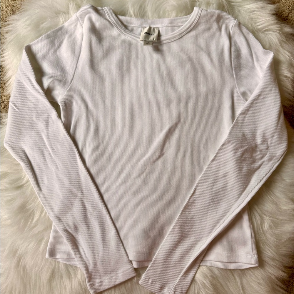 Maeve Long-Sleeve Ribbed Baby Tee - Picture 2 of 7